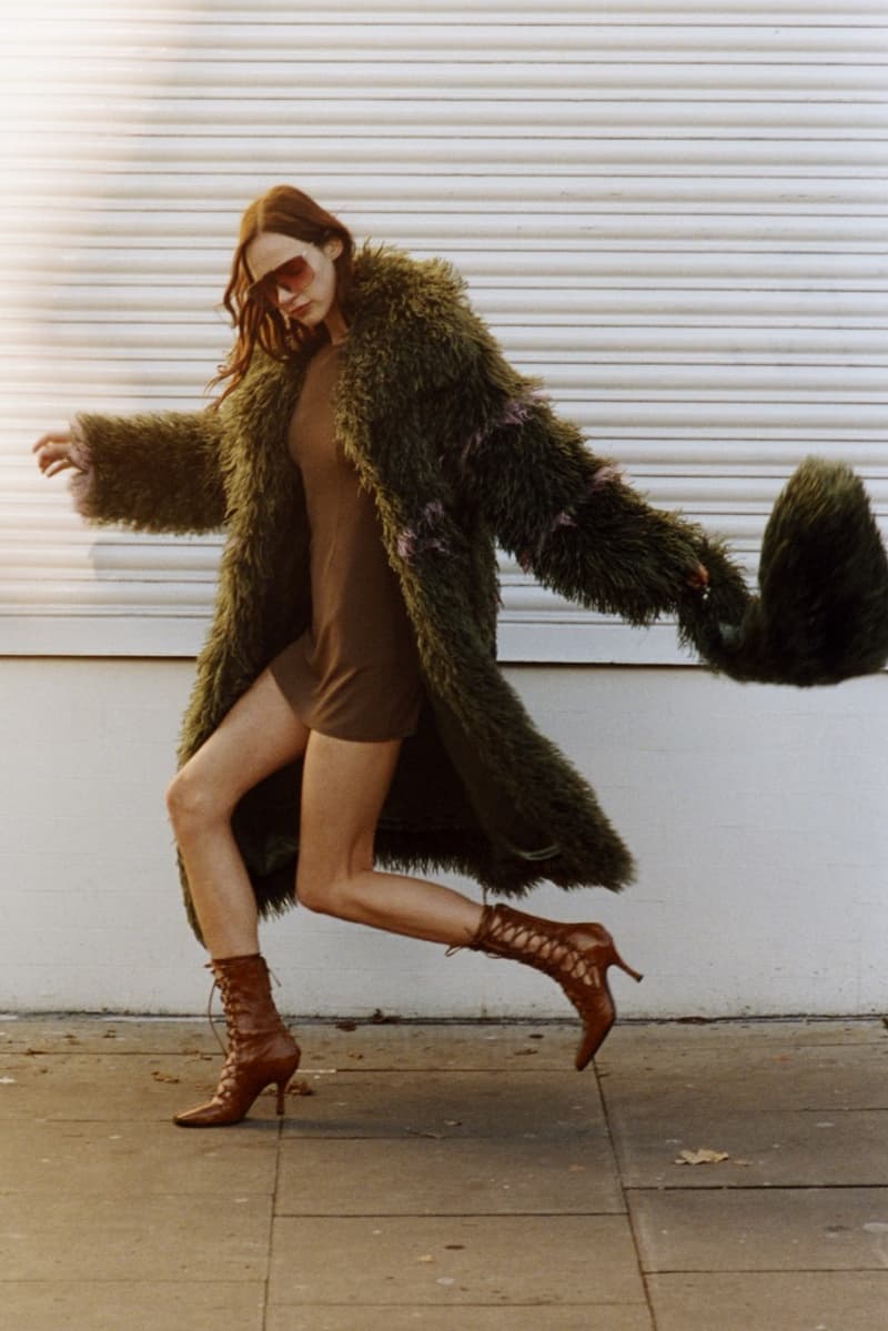 jakke, faux fur coats, mongolian coat, faux leather, red furry jacket, bodycon dress