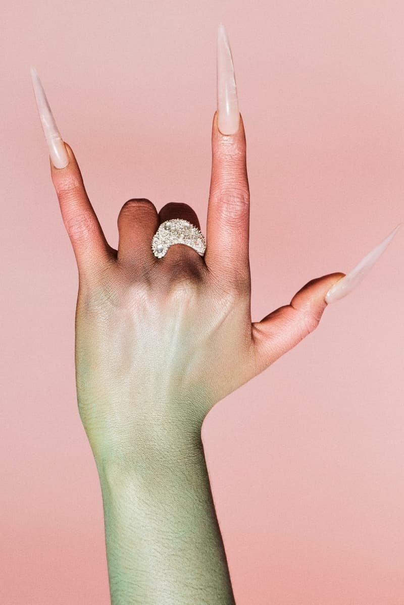 collina strada, tsunaina, jewelry collection, rings, sharp nails, model, necklaces, earrings