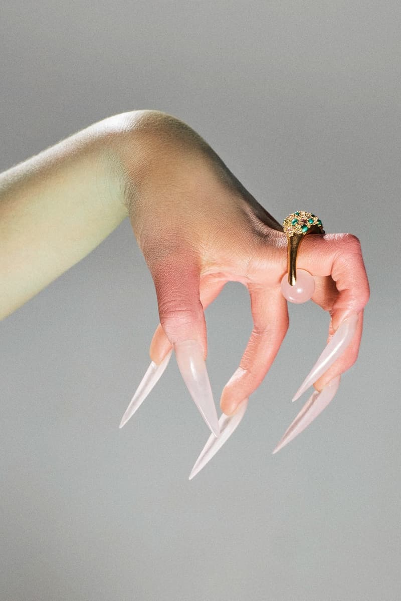 collina strada, tsunaina, jewelry collection, rings, sharp nails, model, necklaces, earrings