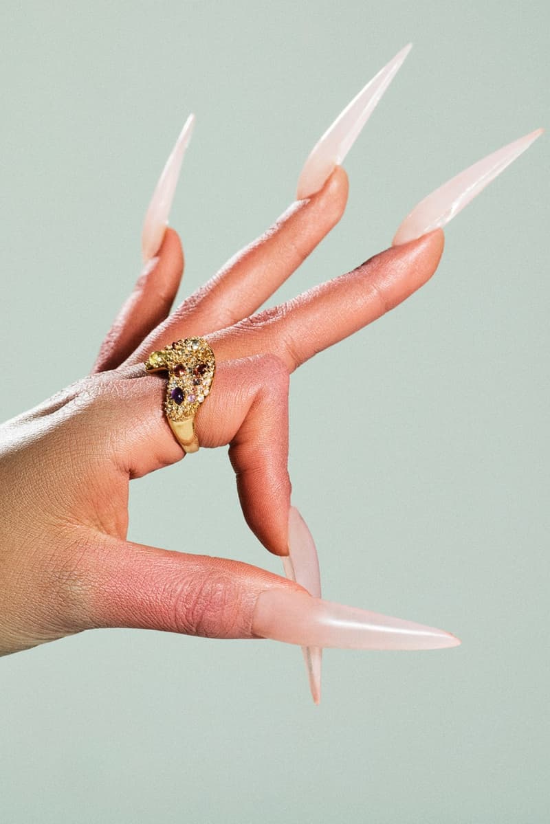 collina strada, tsunaina, jewelry collection, rings, sharp nails, model, necklaces, earrings