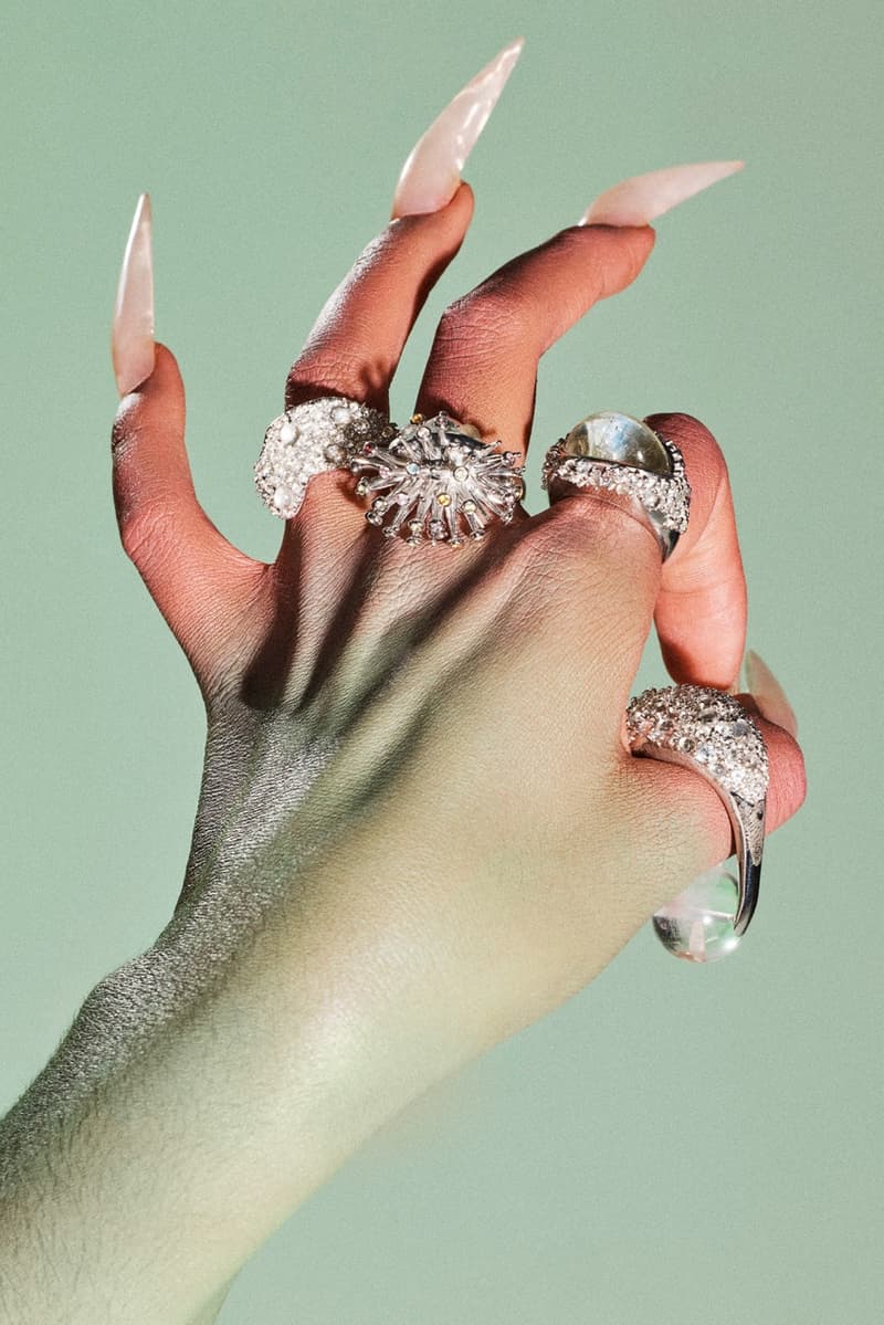 collina strada, tsunaina, jewelry collection, rings, sharp nails, model, necklaces, earrings