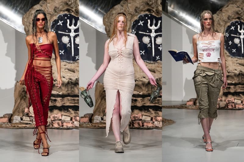 di petsa, london, runway, fashion week, models, greek goddess, bodies, draping