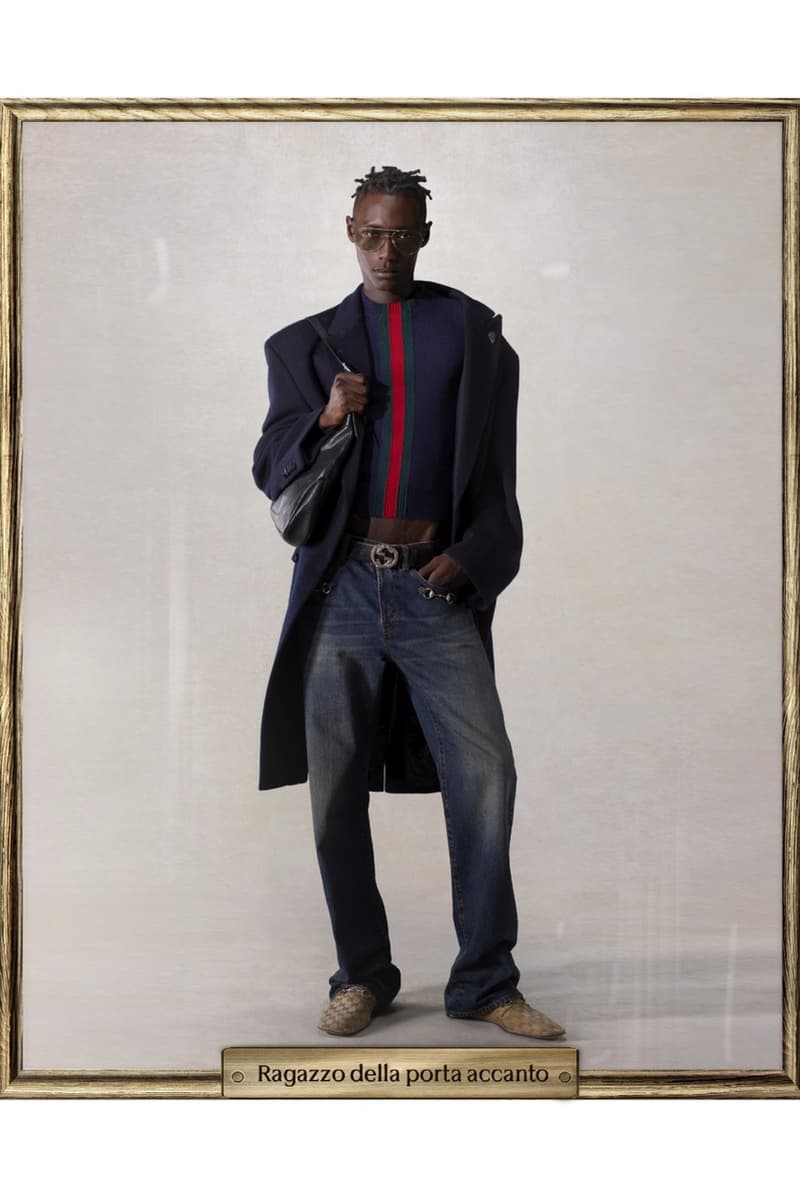 demna, gucci, characters, campaign, trench coats, leather jackets, bags, gg monogram