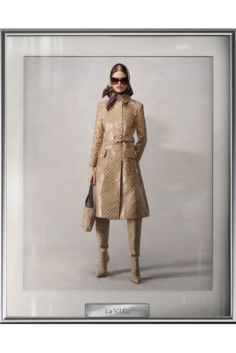demna, gucci, characters, campaign, trench coats, leather jackets, bags, gg monogram