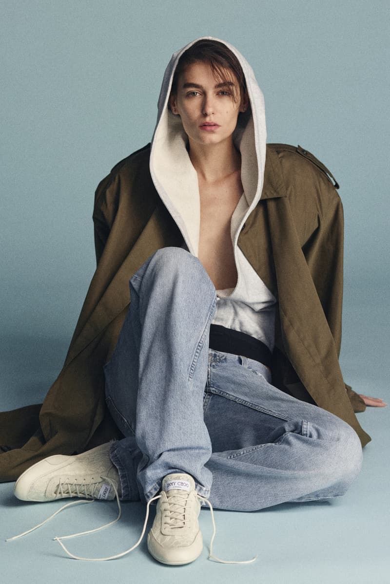 jimmy choo, spring collection, milan fashion week, pink lace ballet sneakers, scarlett pumps