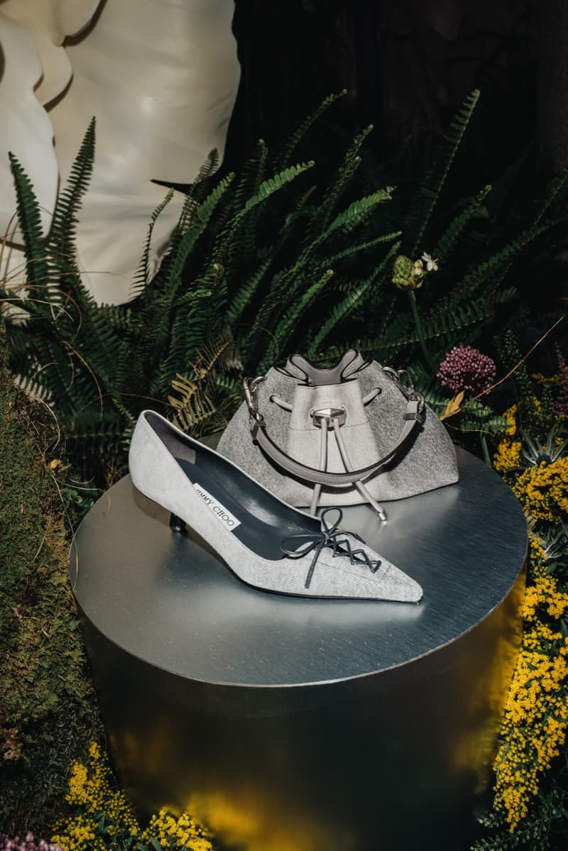 jimmy choo, spring collection, milan fashion week, pink lace ballet sneakers, scarlett pumps