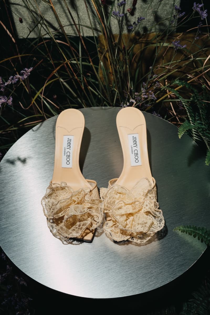 jimmy choo, spring collection, milan fashion week, pink lace ballet sneakers, scarlett pumps