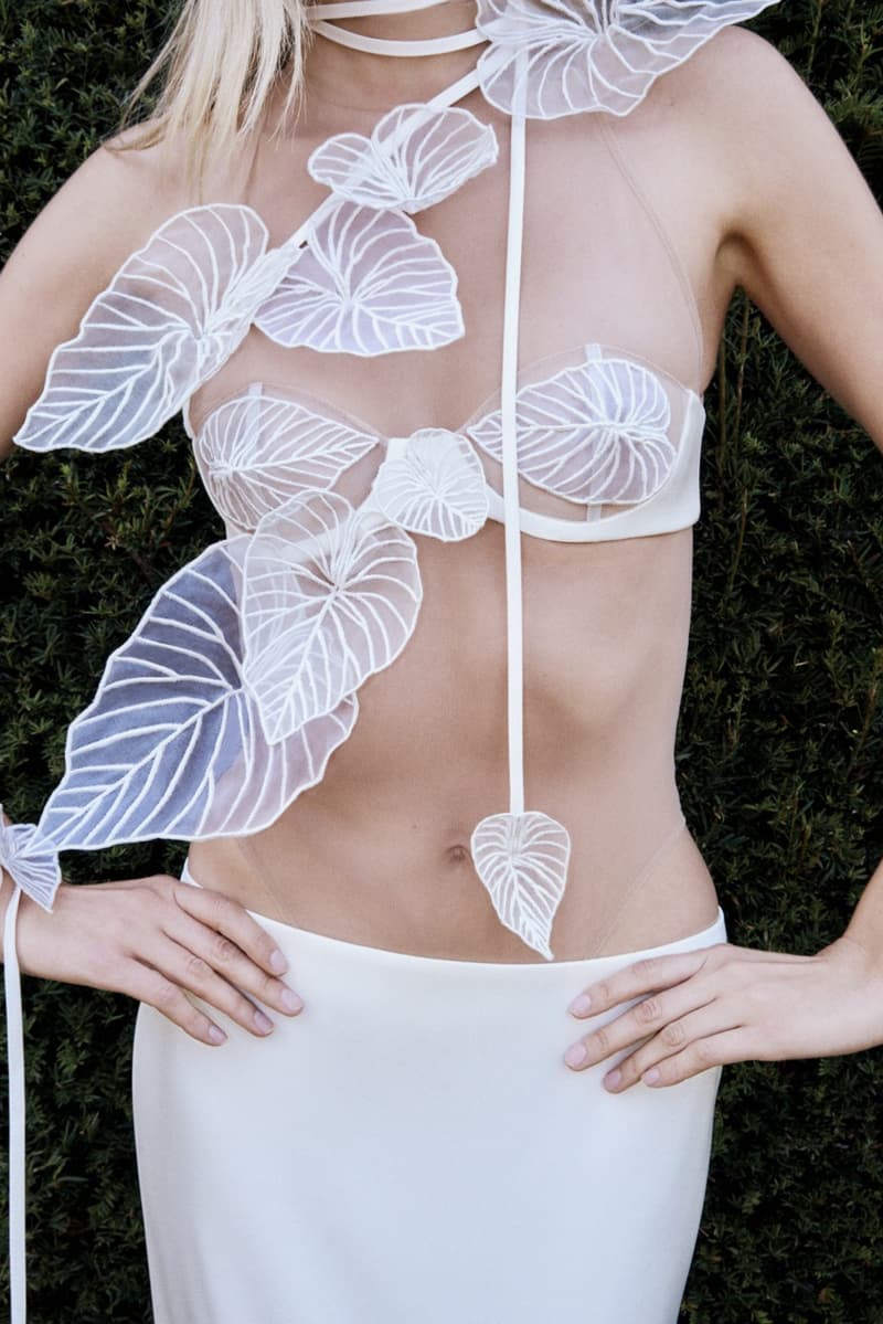 david koma, spring summer, lookbook, bright colours, dresses, women, bodies, nature, sheer dress, lace, bras