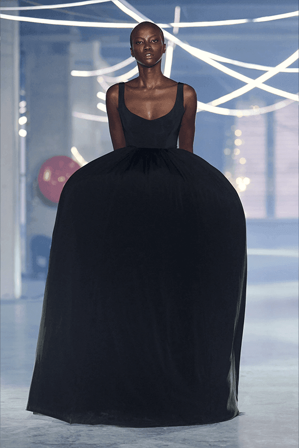 VETEMENTS, paris runway, models, body, open back dresses