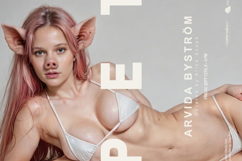 Arvida Byström, Exhibition, AI, Sexuality, Digital Art