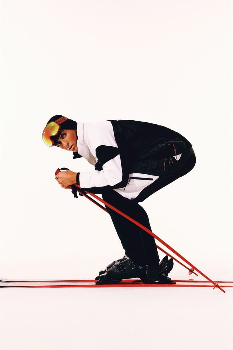 casablanca, ski slopes, skiwear, model, snow, jumpers, boots, sunglasses