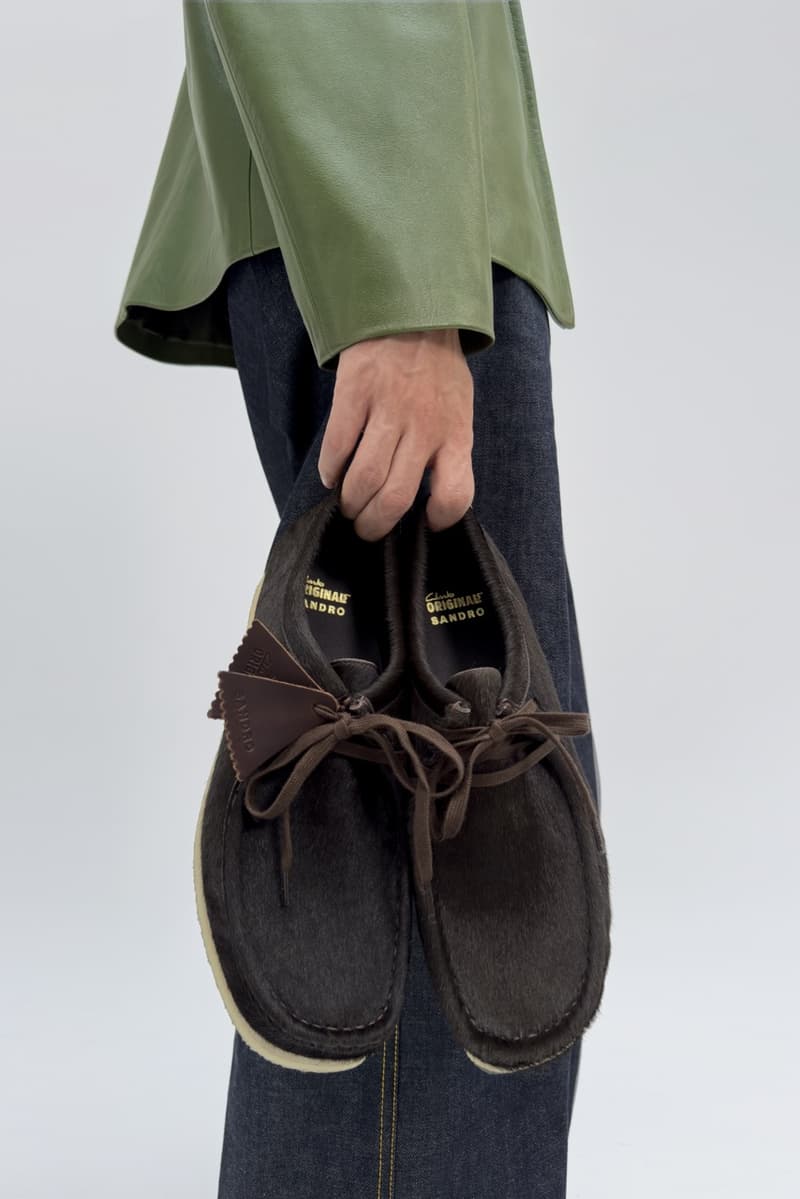 sandro, clarks, pony hair wallabee, furry desert boot, cow print boots