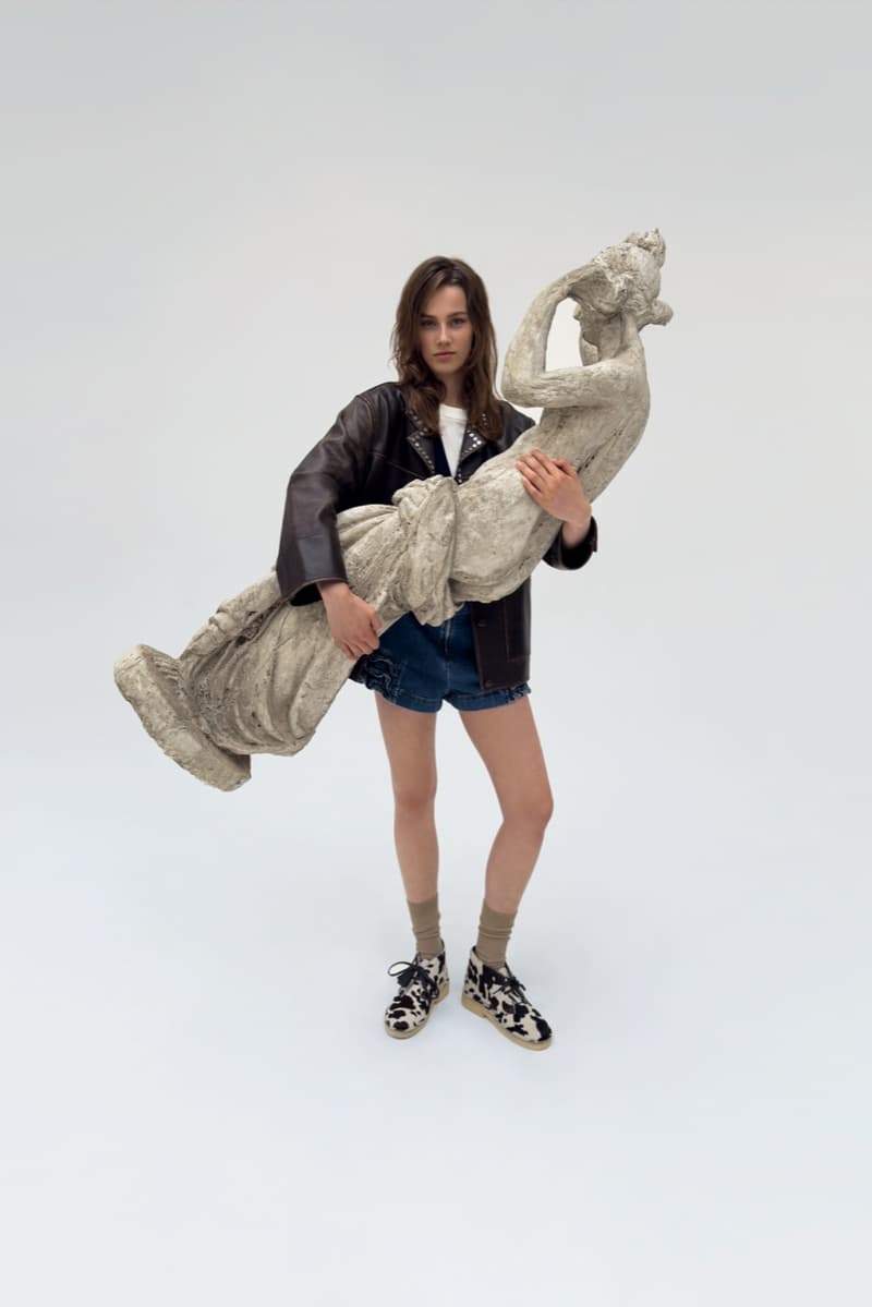 sandro, clarks, pony hair wallabee, furry desert boot, cow print boots