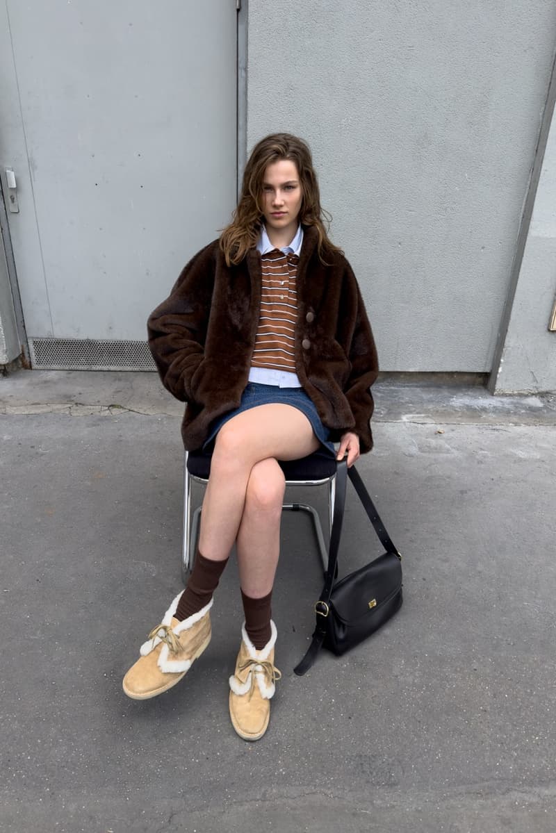 sandro, clarks, pony hair wallabee, furry desert boot, cow print boots