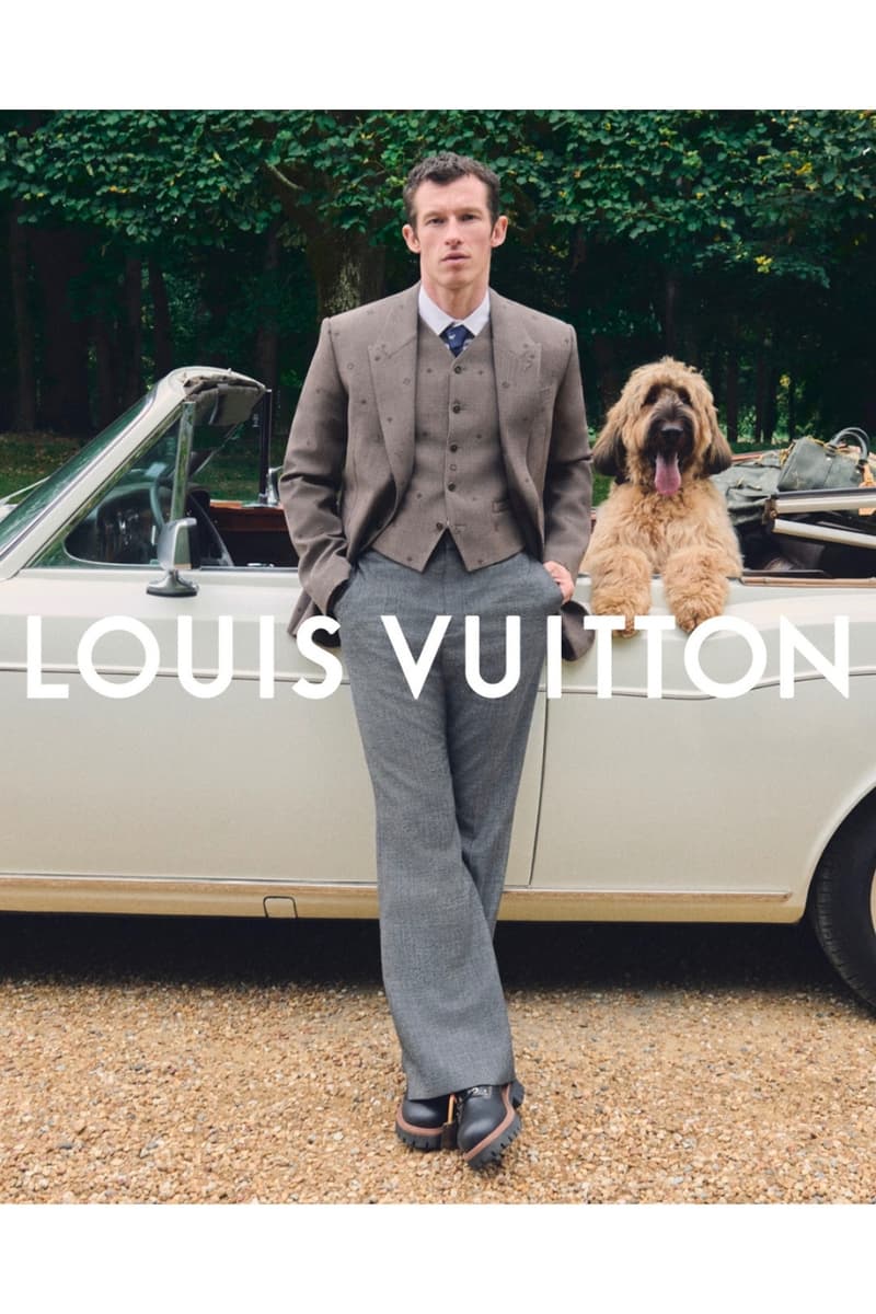 Callum Turner, Jude Bellingham, Louis Vuitton, Campaigns, dogs, fashion, pharrell Williams