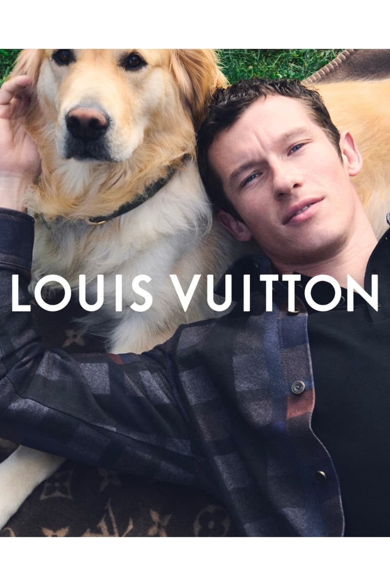 Callum Turner, Jude Bellingham, Louis Vuitton, Campaigns, dogs, fashion, pharrell Williams