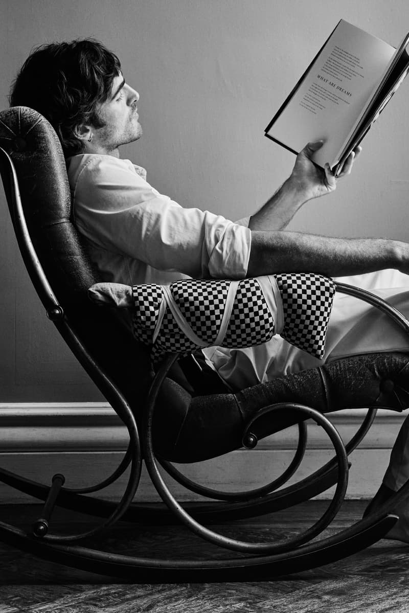 jacob elordi, bottega veneta, short film, books, man, props, desk