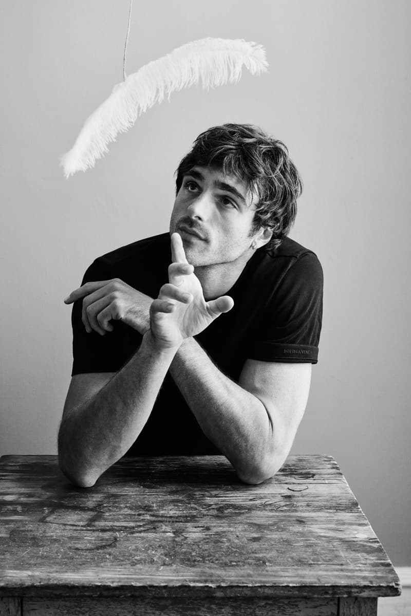 jacob elordi, bottega veneta, short film, books, man, props, desk