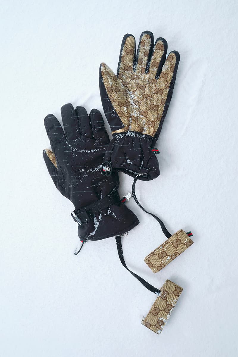 gucci, ski, snowboarding, sports, Jannik Sinner, mountains, snow, slopes, monogram puffer jacket, gloves