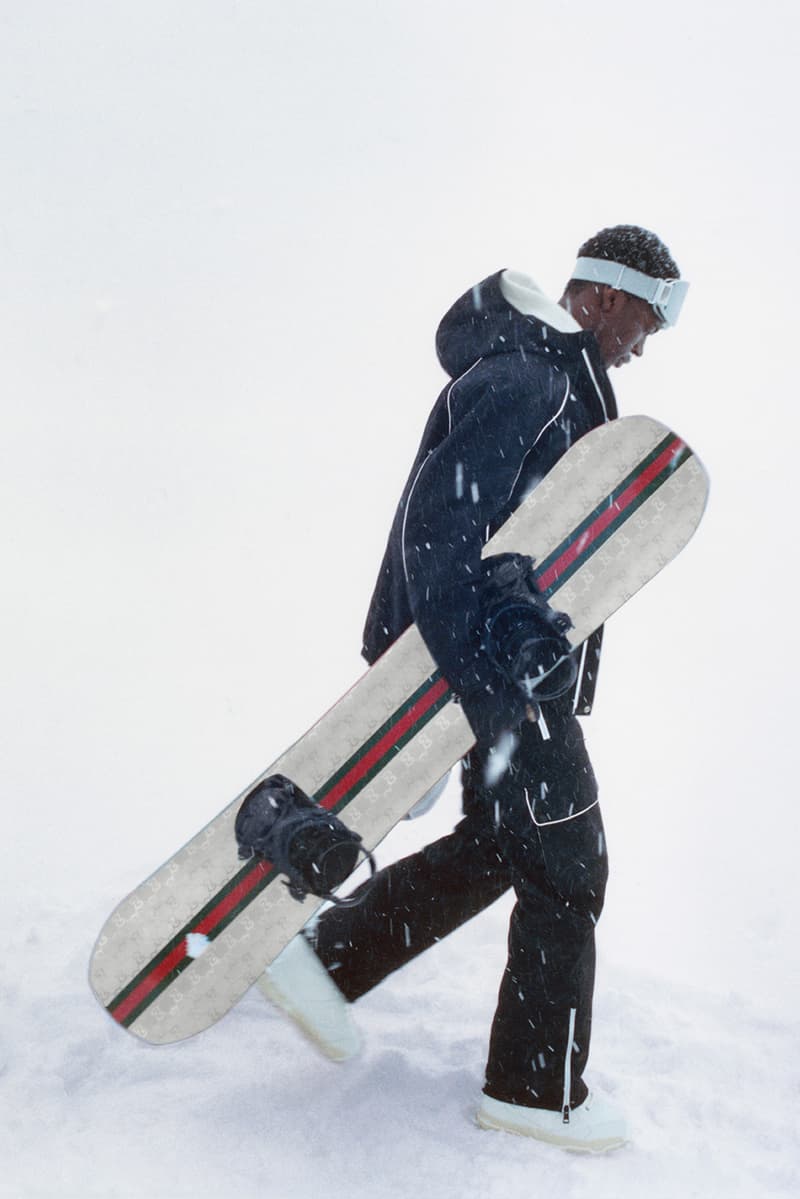 gucci, ski, snowboarding, sports, Jannik Sinner, mountains, snow, slopes, monogram puffer jacket, gloves