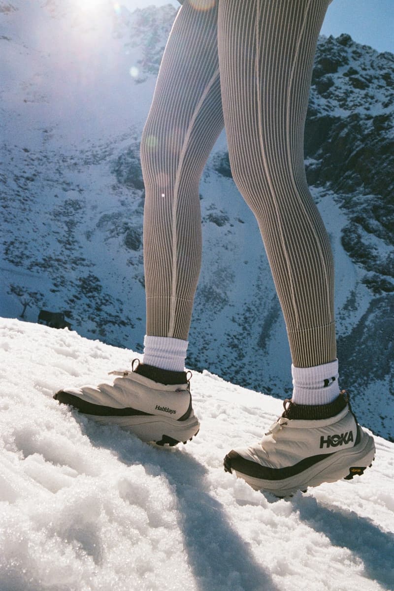 Halfdays, HOKA, footwear, skiing, snow, shoes, hiking, collaborations, campaigns