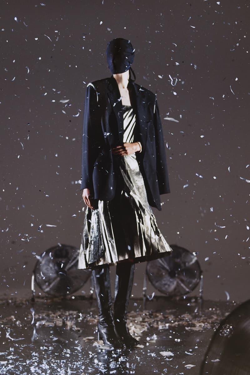 maison margiela, holiday, face masks, christmas, gowns, dresses, 