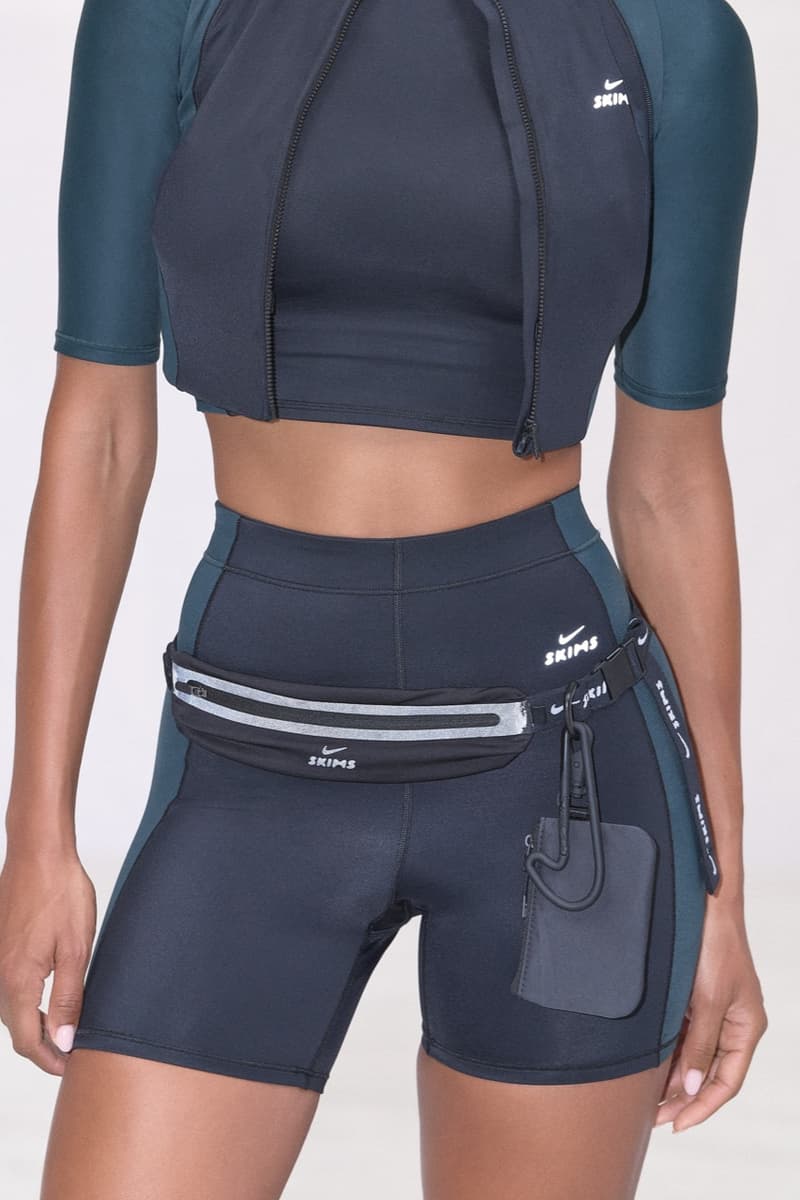 nike, skims, sportswear, models, leggings, sports bras, zip up, track tops, head bands