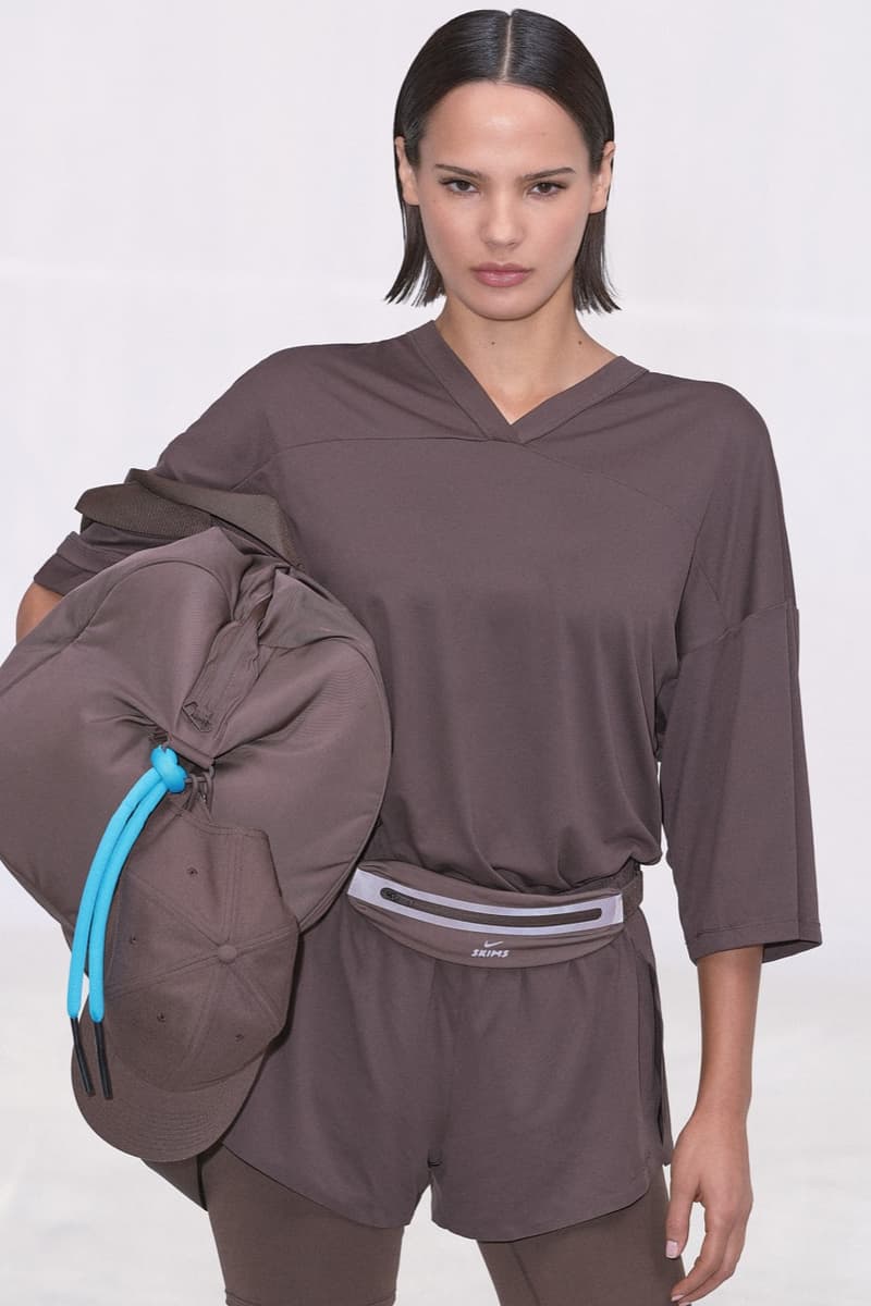 nike, skims, sportswear, models, leggings, sports bras, zip up, track tops, head bands