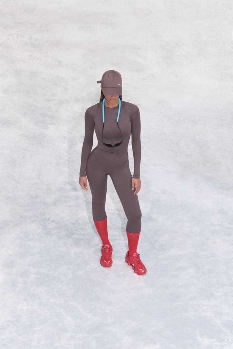 nike, skims, sportswear, models, leggings, sports bras, zip up, track tops, head bands