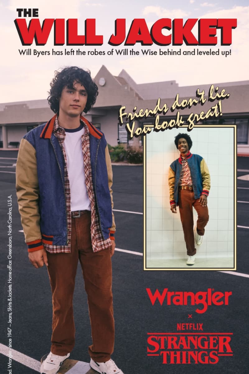 Wrangler, Stranger Things, netflix, collaboration, fashion, retro, denim, 80s