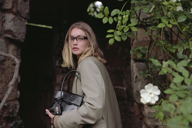 gigi hadid, miu miu, holiday, tights, coat, jacket, hot pants