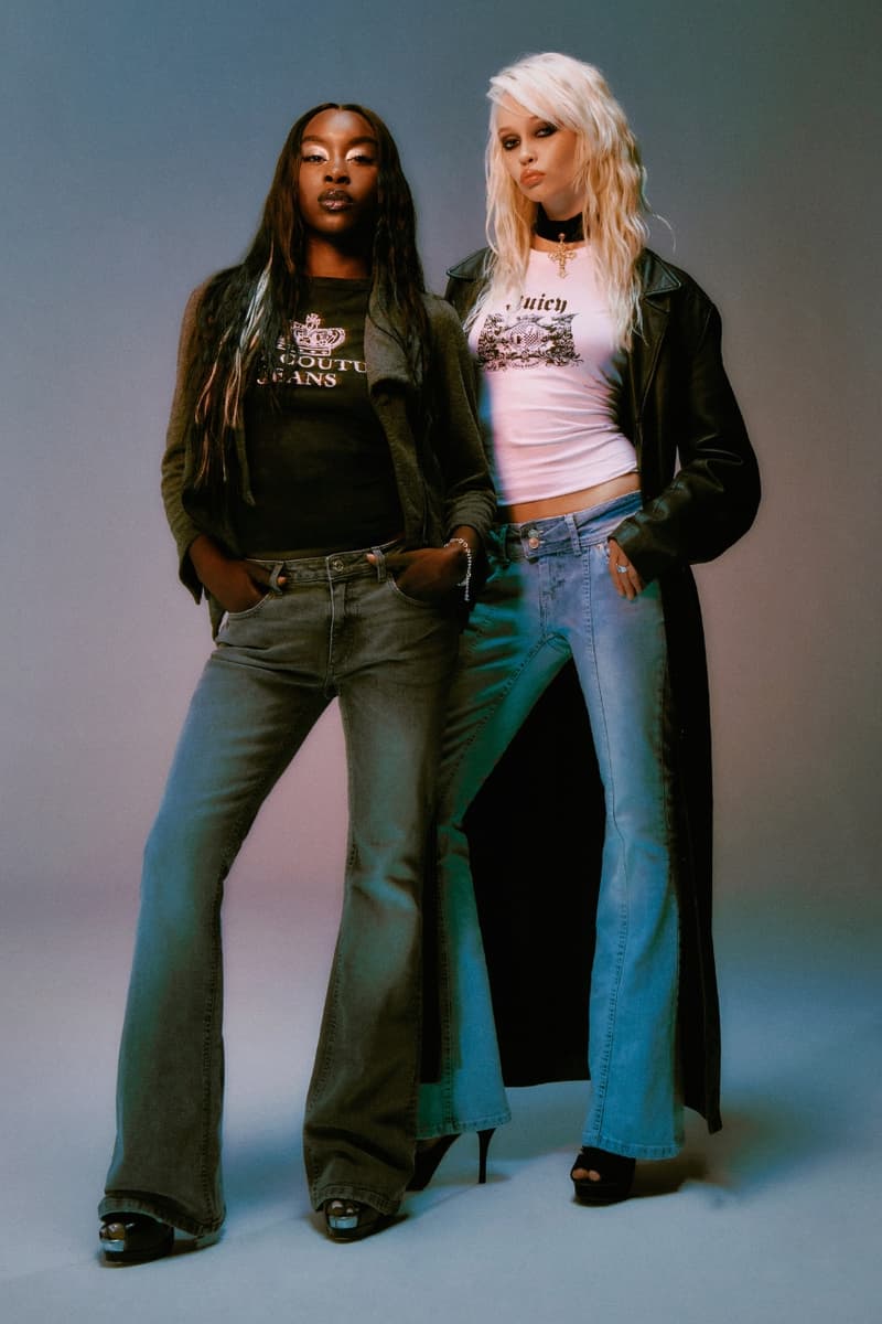 Juicy Couture, denim, jeans, fashion, y2k, nostalgia, campaigns, models