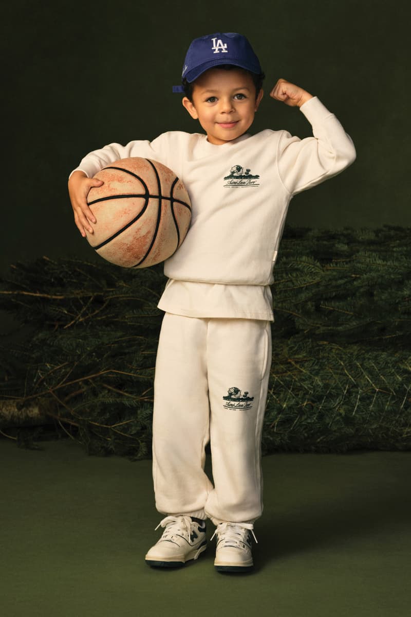 aime leon dore, kidswear, childrenswear, holiday, gifts, car ornaments, snow globe, tracksuits