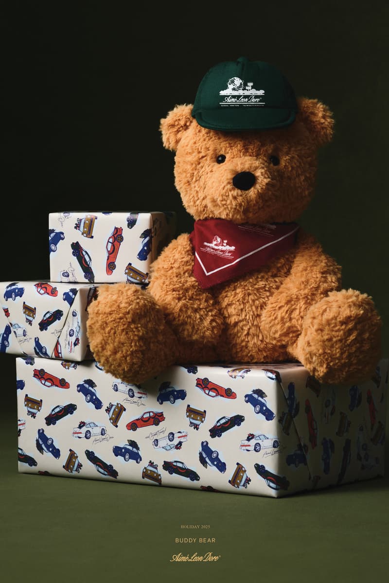 aime leon dore, kidswear, childrenswear, holiday, gifts, car ornaments, snow globe, tracksuits