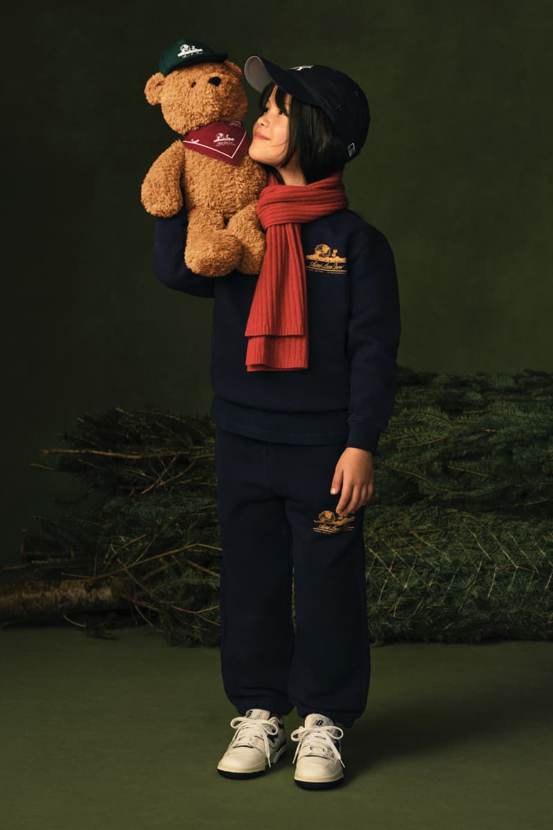 aime leon dore, kidswear, childrenswear, holiday, gifts, car ornaments, snow globe, tracksuits