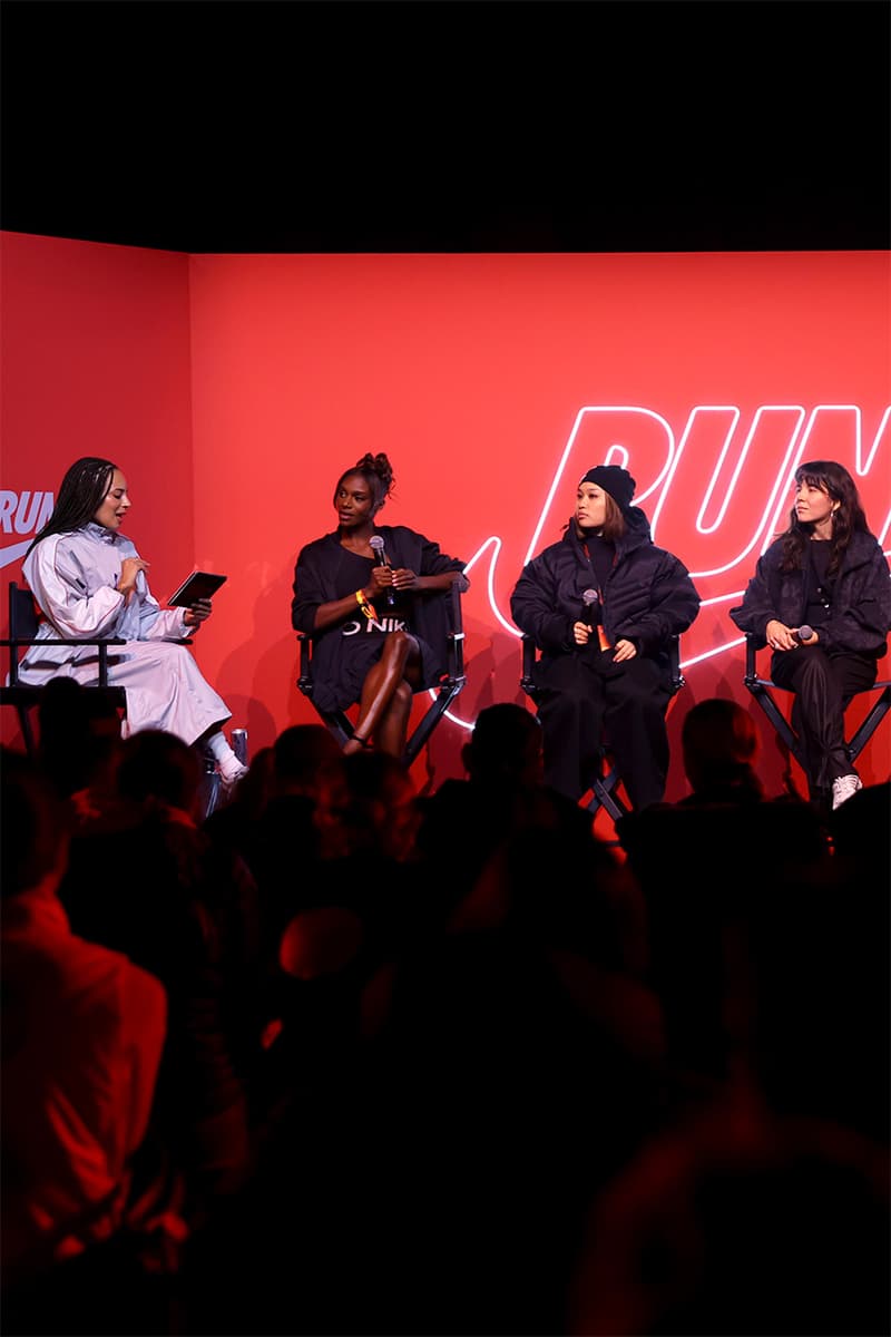 nike after dark tour london running race 10k 1k outrunners isamaya ffrench sifali athletes golden goddess prize pop-ups excel arena 