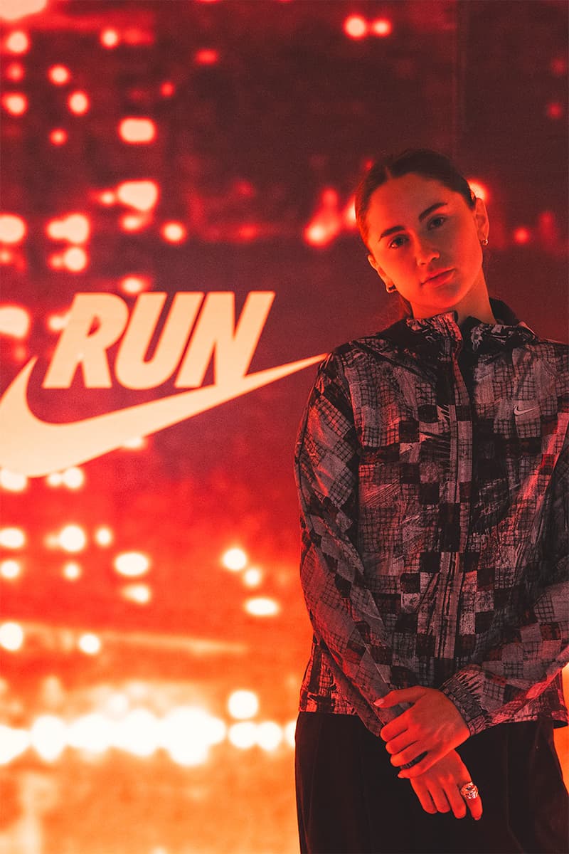 nike after dark tour london running race 10k 1k outrunners isamaya ffrench sifali athletes golden goddess prize pop-ups excel arena 