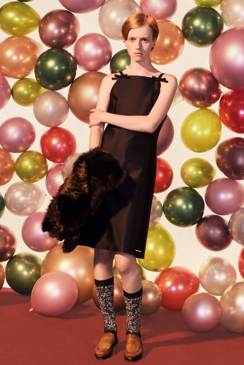 miu miu, holiday, balloons, leather bags, loafers, shoes, models