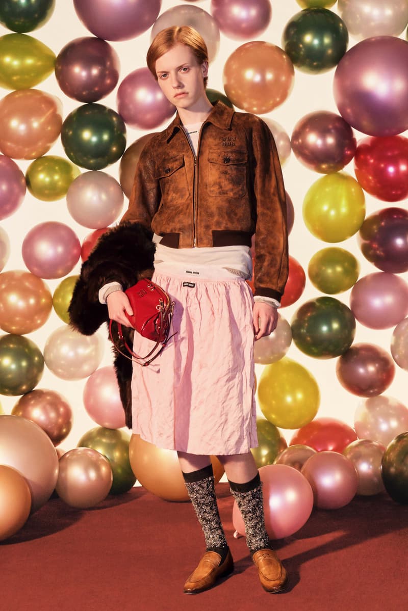 miu miu, holiday, balloons, leather bags, loafers, shoes, models