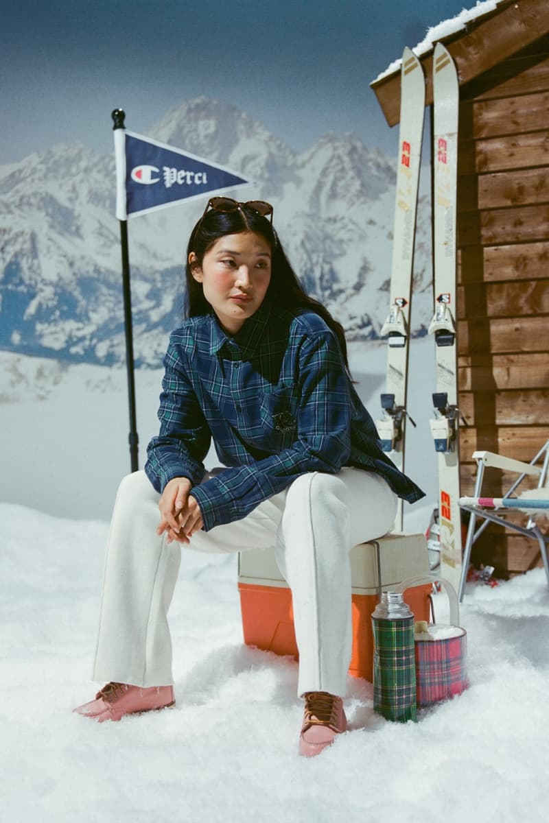 Champion, Percival, collaborations, sportswear, ski, mountains, campaigns, snow, sports