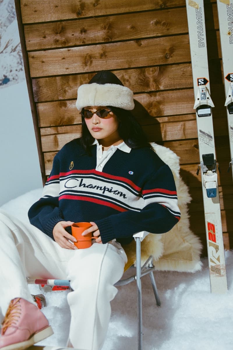 Champion, Percival, collaborations, sportswear, ski, mountains, campaigns, snow, sports