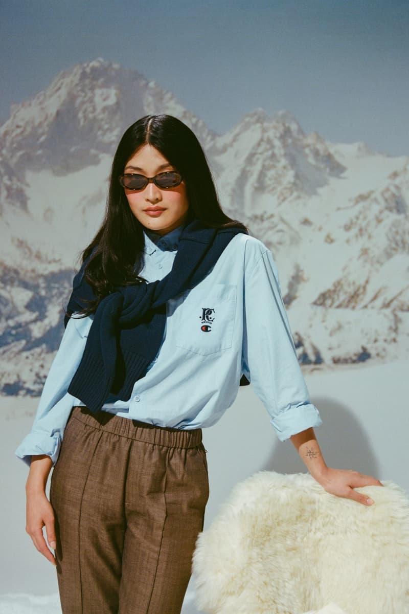 Champion, Percival, collaborations, sportswear, ski, mountains, campaigns, snow, sports