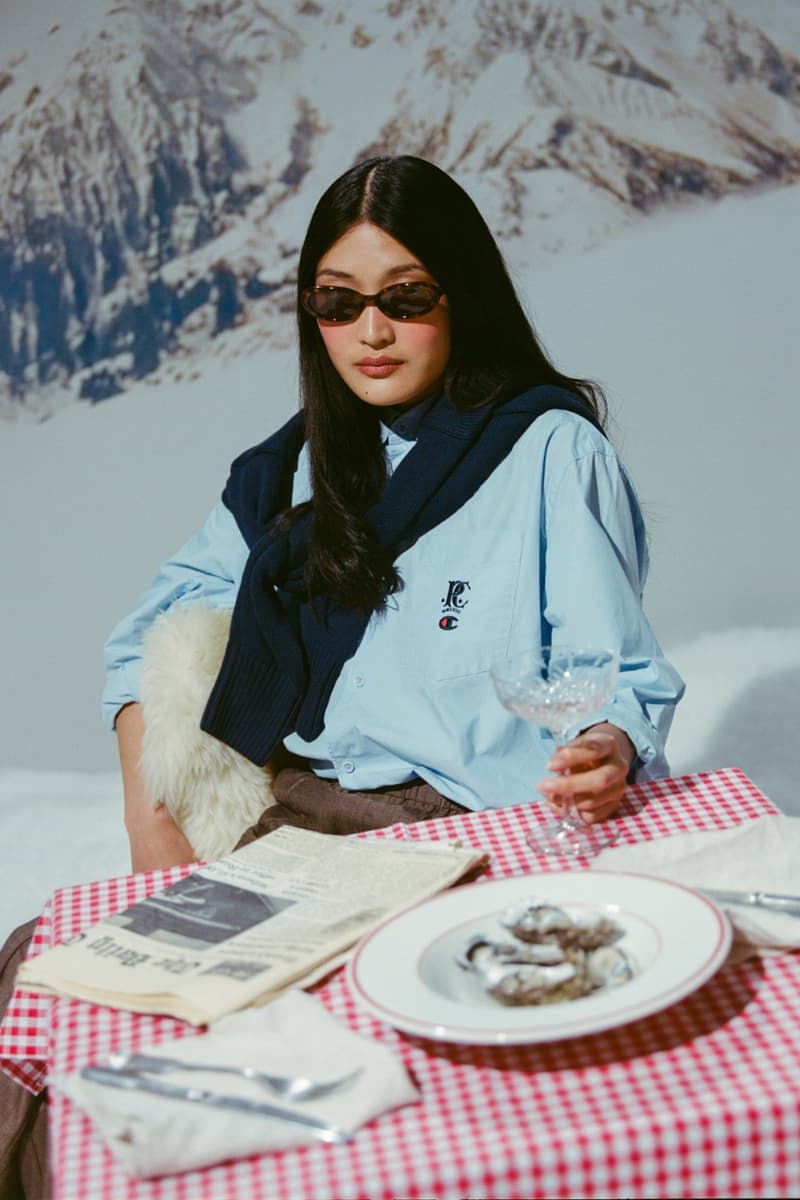 Champion, Percival, collaborations, sportswear, ski, mountains, campaigns, snow, sports