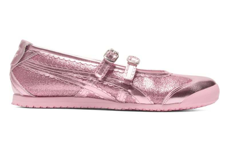 Onitsuka Tiger, mexico 66 tgrs, holidays, glitter, sparkle, ballet flats, pumps, sneakers, pink, sparkle, footwear, shoes