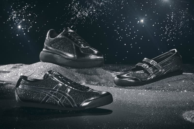 Onitsuka Tiger, mexico 66 tgrs, holidays, glitter, sparkle, ballet flats, pumps, sneakers, pink, sparkle, footwear, shoes