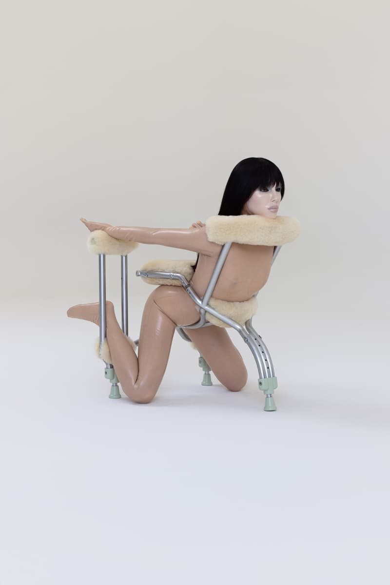 Bianca Censori, BIO POP, seoul, art, performance, furniture, contortionist, women's bodies, sculpture, celebrity