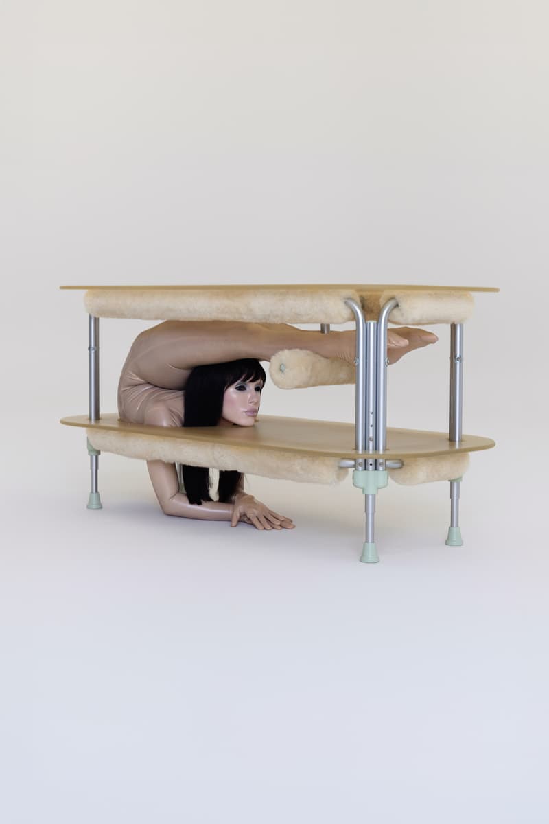 Bianca Censori, BIO POP, seoul, art, performance, furniture, contortionist, women's bodies, sculpture, celebrity