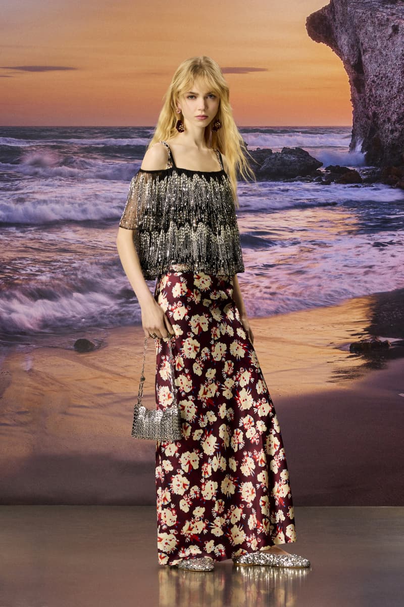 Rabanne, fashion, campaigns, models, beach, clothes, designer, pre fall, party, party dressing