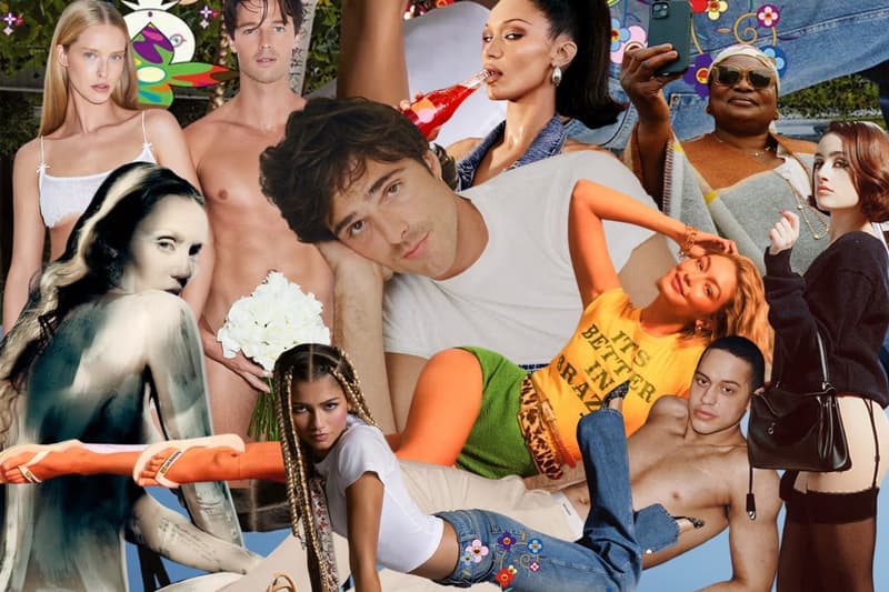 fashion campaigns, jacob elordi, zendaya, patrick schwarzenegger, miley cyrus, gigi hadid, rachel sennott