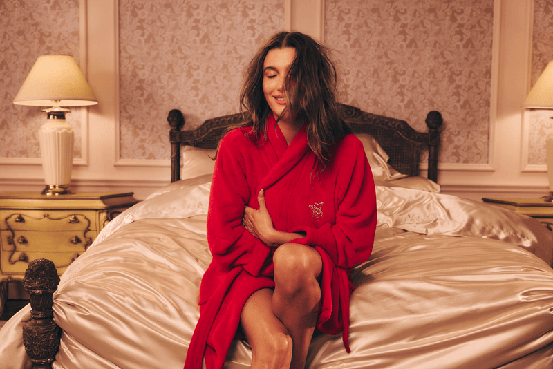 hailey bieber, victoria's secret, lingerie, valentine's day, bras, underwear, knickers, candles, robe